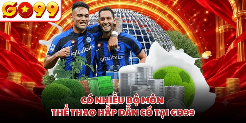 Có nhiều bộ môn thể thao hấp dẫn có tại GO99